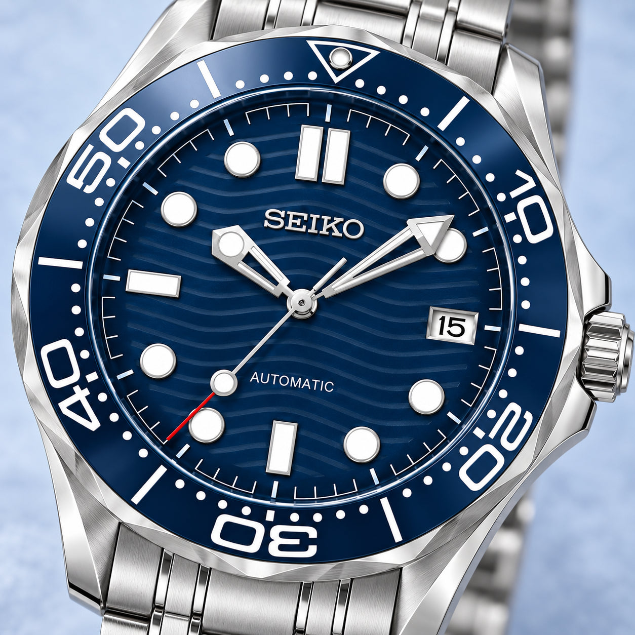 Blue detail view